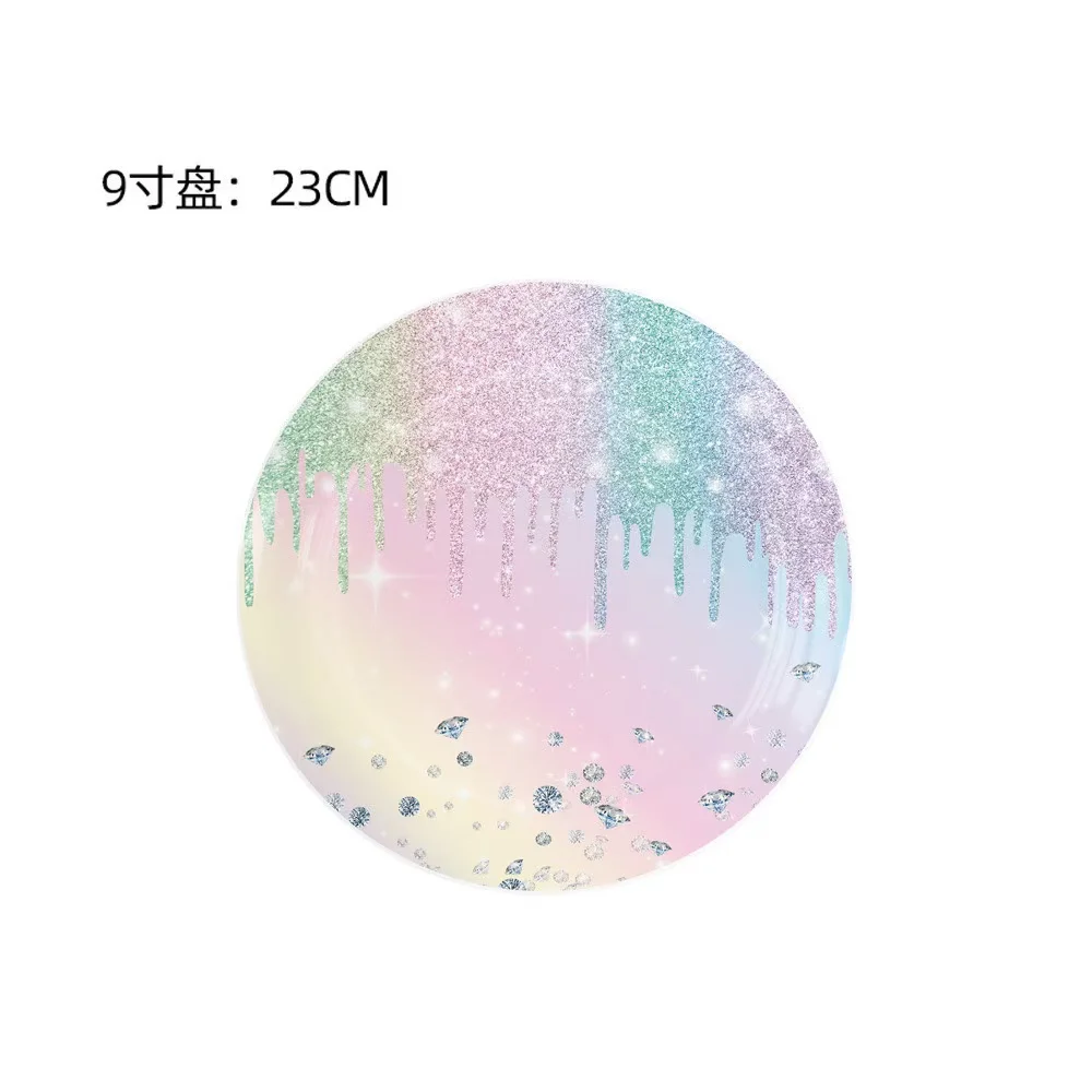 Макарон с бриллиантами товары для вечеринок украшения дня рождения бумажные