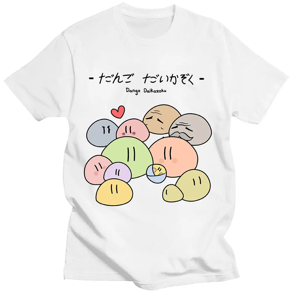 

Japan Anime Clannad Fashion T Shirt Dango Daikazoku T-Shirts Men 100% Cotton Casual Manga Cosplay Summer Kawaii Style Tops Tees