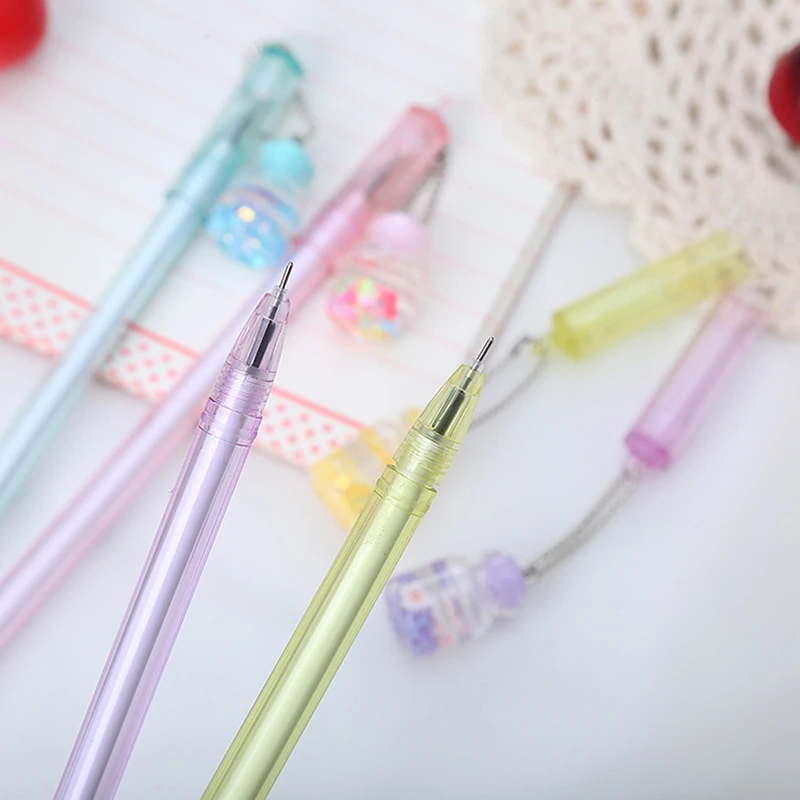 

Bottle Pendant Pens Kawaii Stationery Cute Pens Novelty Cool Pen Student Gel Pen Cute Stationary Supplies School Accessories