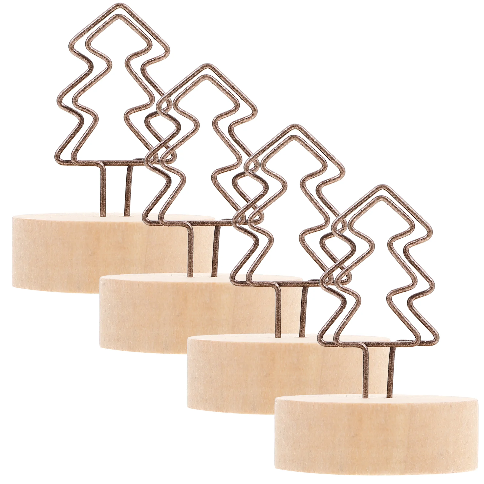

4 Pcs Decor Picture Holder Memo Clip Vertical Table Number Holders Place Card Stands