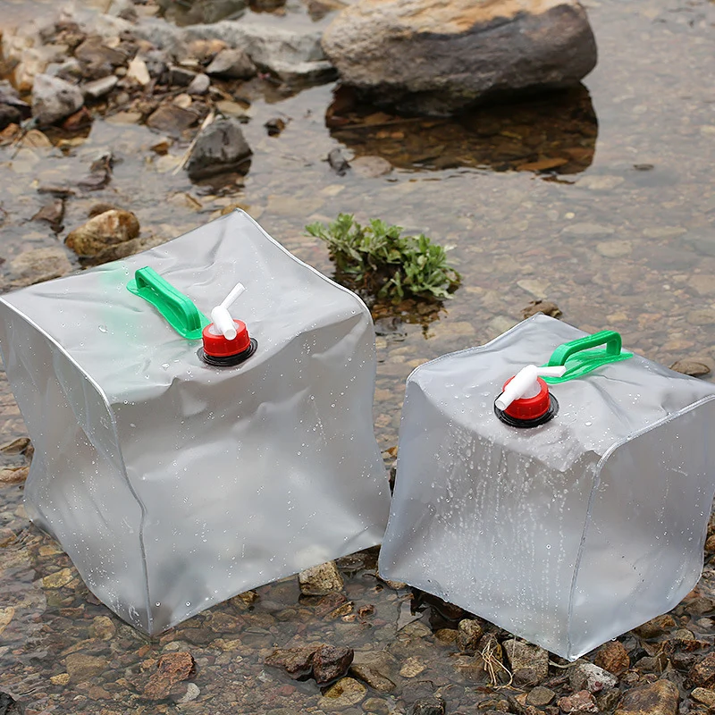 

Outdoor 10L/15L/20L Folding Water Bag Large Capacity Portable Water Container Kettle Plastic Bucket Camping Equipment Supplies
