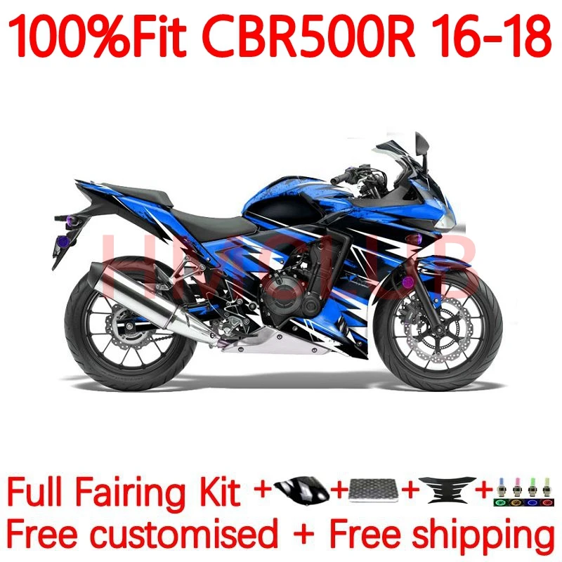 

Injection OEM For HONDA CBR500 CBR 500 R 500R RR CC 500CC CBR500R 2016 2017 2018 CBR-500R 16 17 18 Fairing 60No.131 glossy blue