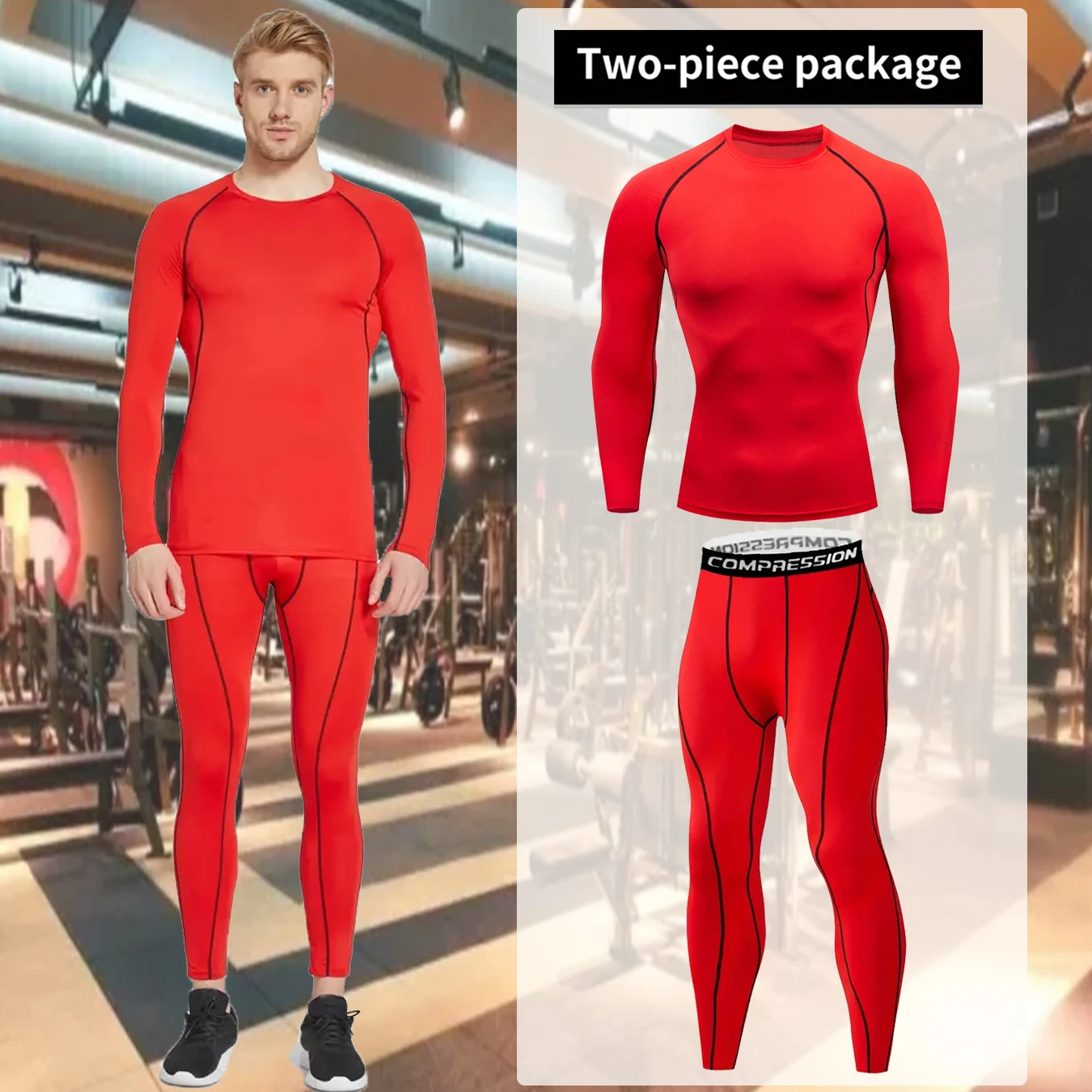 Мужской Топ с длинным рукавом бесшовный облегающий быстросохнущий УФ-защита для