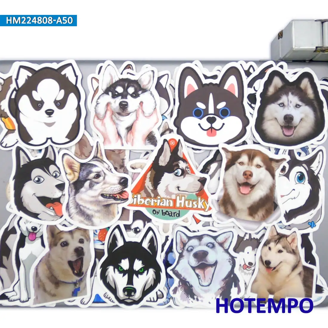 20/30/50 штук Милый сибирский хаски Смешная собачка Мультяшный стиль Наклейки на