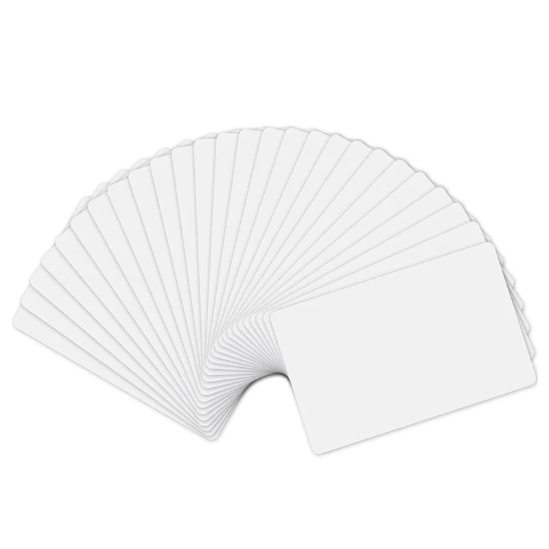 

50Pcs NTAG215 Standard Card NFC Electronic Tag Proximity Card for Phones and Devices with NFC Function (54X85.5mm)