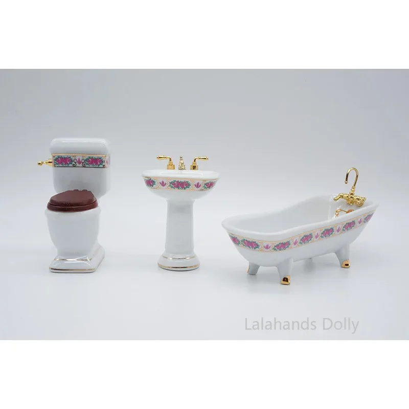 30 шт./1 набор миниатюрный кукольный домик сделай сам для ванной комнаты модель