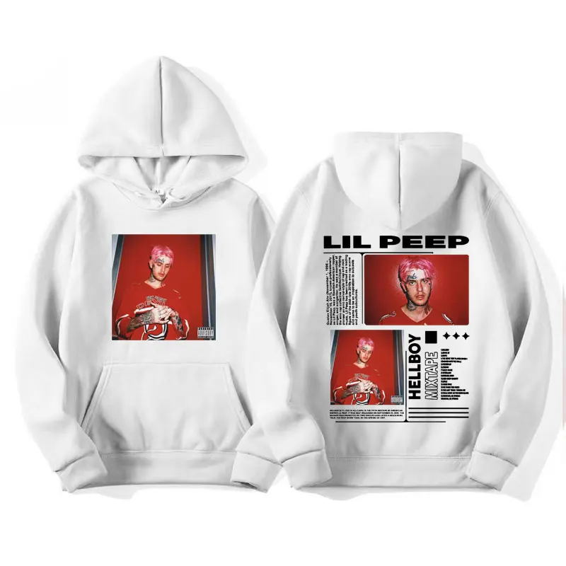 Свитшот с капюшоном Lil Peep Hellboy Rap