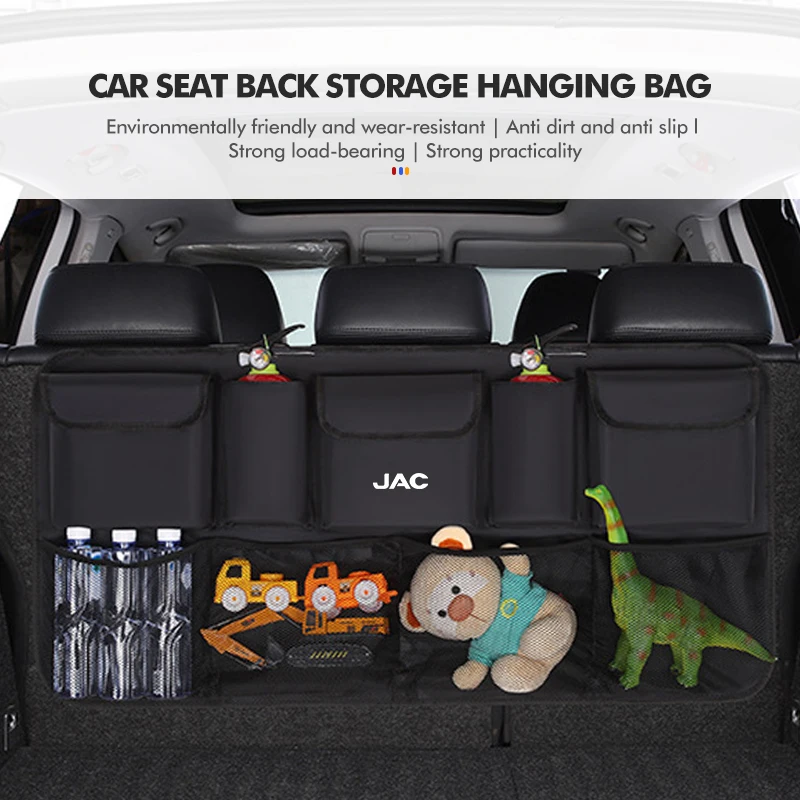 Car Seat Backseat Hanging Organizer Large Capacity Storage Bag For JAC S2 J3 Board JS2 S3 JS3 J2 S5 T8 Refine J5 J6 J7 J4