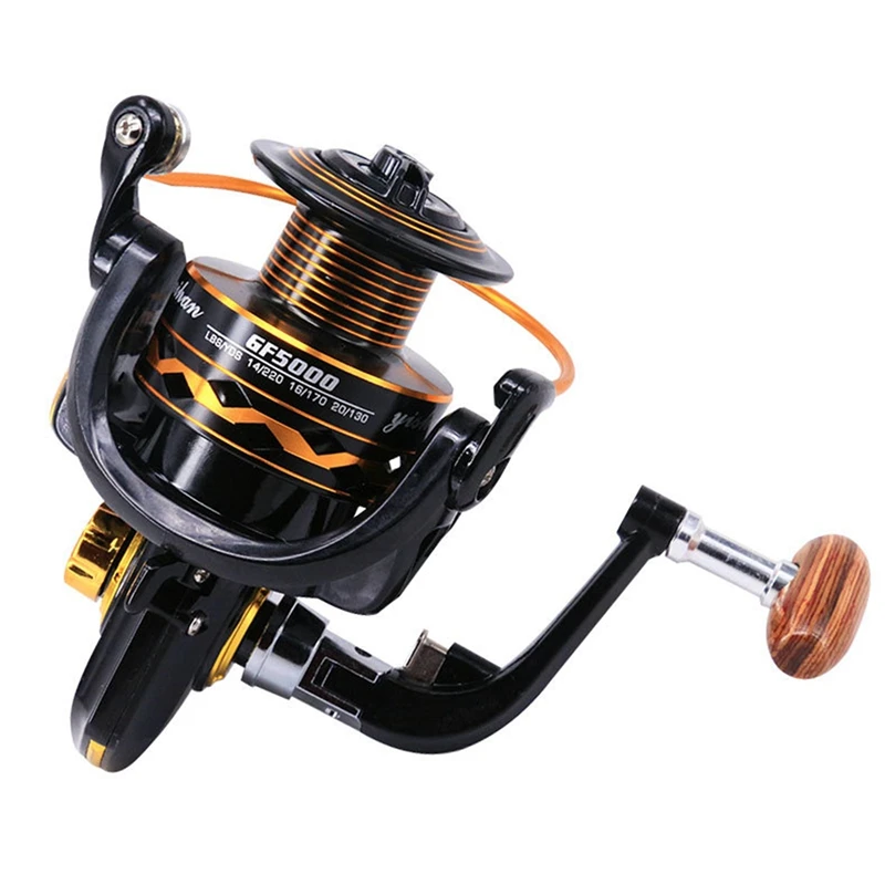 

DEUKIO DF4000 Fishing Reel Spinning Reel Left/Right With 5.5:1 Gear Ratio 12+1BB Ball Bearings