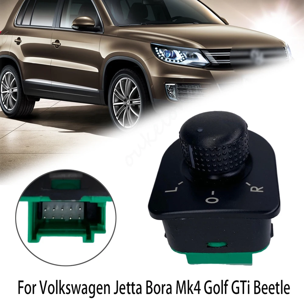 

Electric Left Side Mirror Adjuster Control Switch Knob Button for VW Volkswagen New Beetle Jetta Bora 1J1959565A Car Accessories