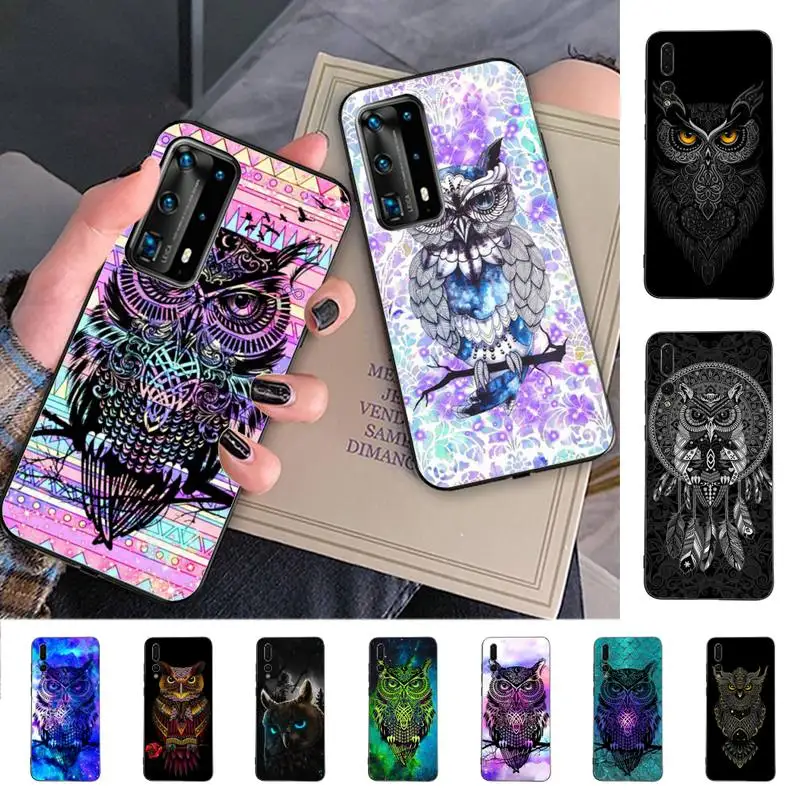 

YNDFCNB Animal Owl Phone Case for Huawei P30 40 20 10 8 9 lite pro plus Psmart2019