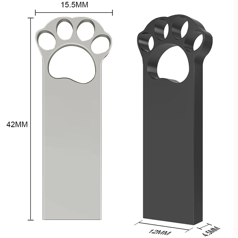 

Cat claw metal USB 3.0 flash drive 16GB 32GB Pen drive waterproof pendrive 64GB 128GB thumb drive U disk memory Stick Gift