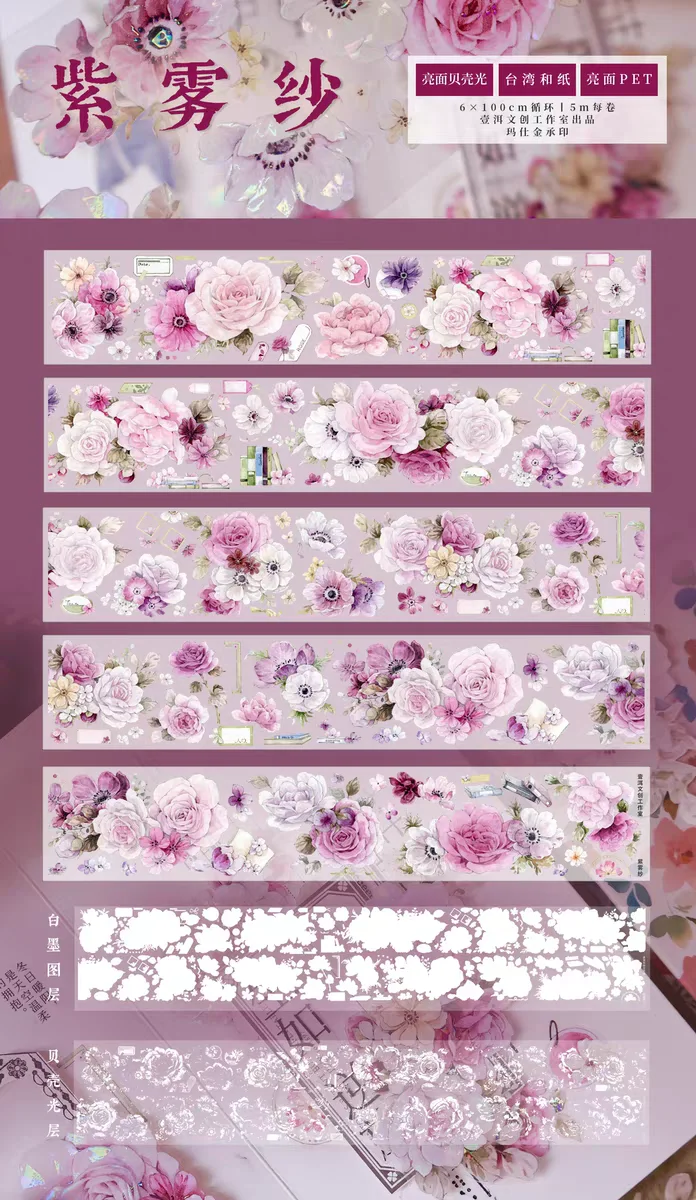 

Floral Washi Tape Sample Collection