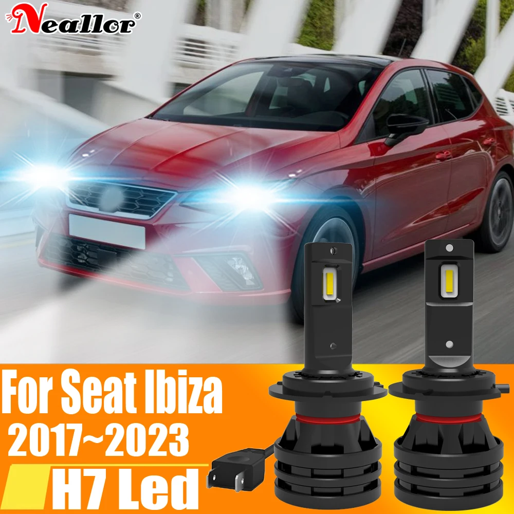 2 шт. Автомобильные светодиодные лампы H7 Canbus H18 6000K 12 В 55 Вт