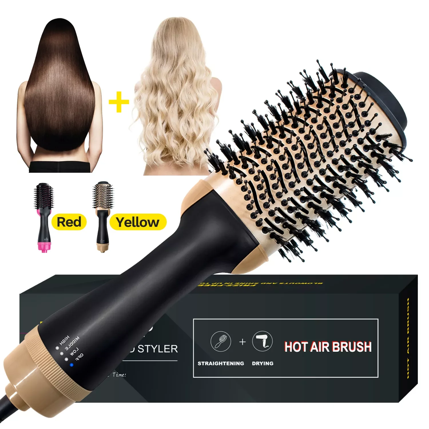

NEW IN Hair Dryer Brush 3 In 1 Hair Blower Brush Blow Dryer Comb One Step Hairdryer Styler Hair Curler Straightening Comb