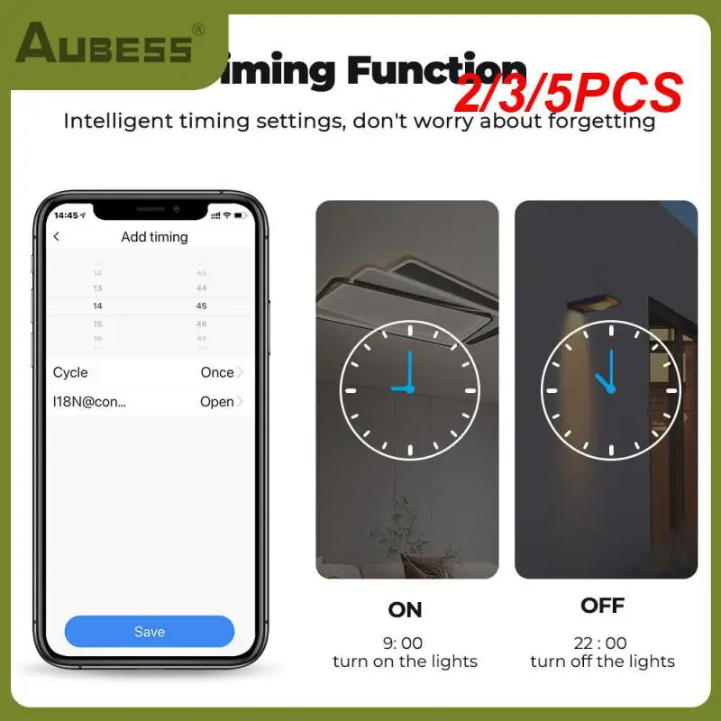 

2/3/5PCS 1/2/3/4 Gang Zigbee Smart Light Switch Work With Alexa Google Home Zigbee Touch Switch Smart Life Tuya