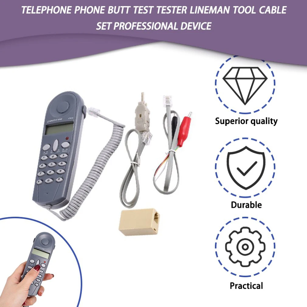 

Новинка 2018, прибор для проверки стыка телефона, набор кабелей Lineman, профессиональное устройство, магазин по всему миру, Прямая поставка