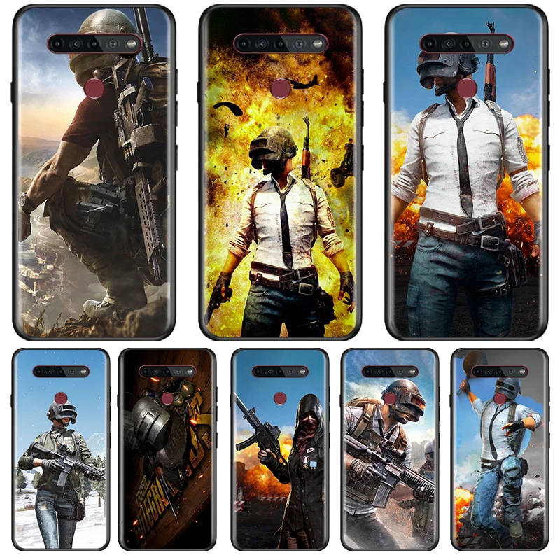 

Game PUBG Cover LG K92 K42 K22 K71 K61 K51S K41S K30 K20 2019 Q60 V60 V50 S V40 V30 G8 Black Phone Case