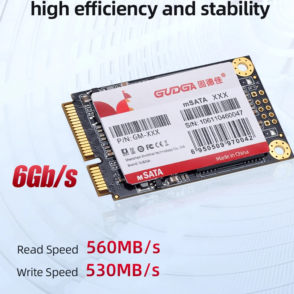 GUDGA mSATA Mini SATA SSD 512GB 128GB 256GB 1TB 2TB SATAIII 6Gbps Internal Solid State Hard Drive MSata For ETH Laptop Computer on.GUDGA mSATA Мини SATA SSD 512GB 128GB 256GB 1TB 2TB SATAIII 6Gbps Внутренний твердотельный накопитель MSata для ноутбука ETH