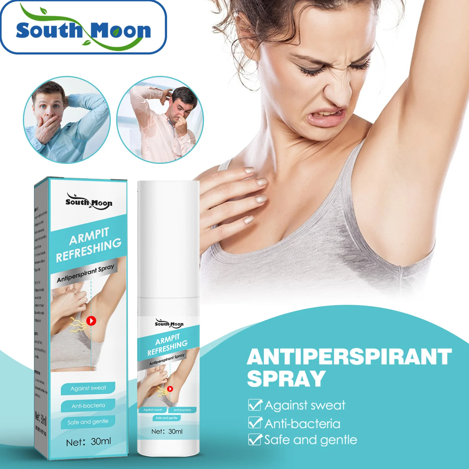 

Purifying Spray Body Odor Sweat Odor Armpit Odor Portable Summer Light Scent Body Odor Liquid