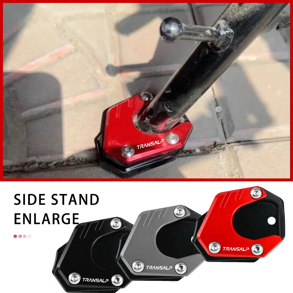 

FOR Honda XL650V Transalp 2000-2007 2006 2005 2004 Motorcycle Kickstand Side Stand Side Stand Foot Extension Enlarger Plate Pad