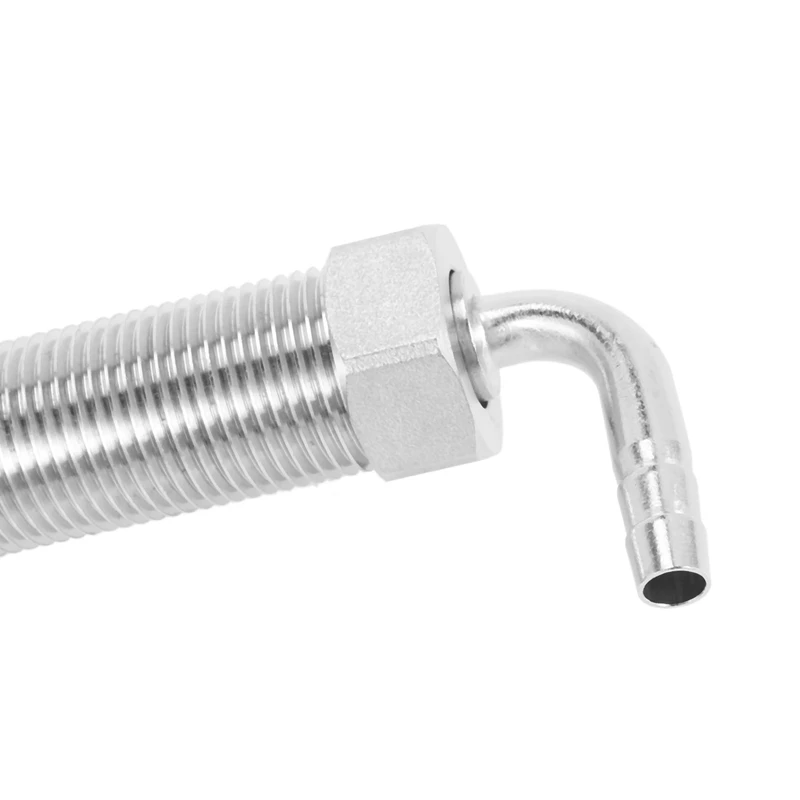 

2X Adjustable Flow Control Chrome Draft Beer Faucet Tap G5/8 Shank Long Stem Home Brew Beer Keg Faucet-Silver