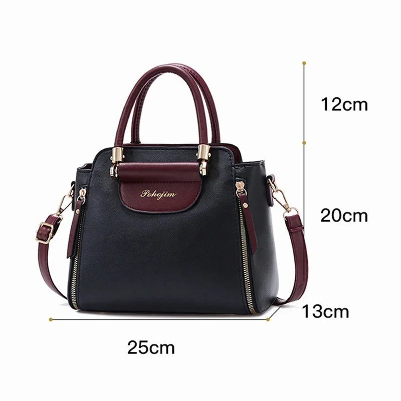 Fashion Leather Women Shoulder Bags Designer Handbag Simple Ladies Crossbody Bag Casual Square Messenger Bag