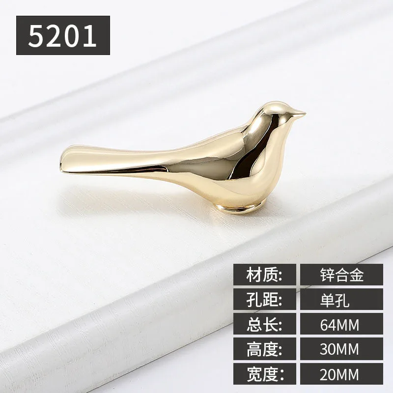 

Золотые ручки для шкафа с птицами