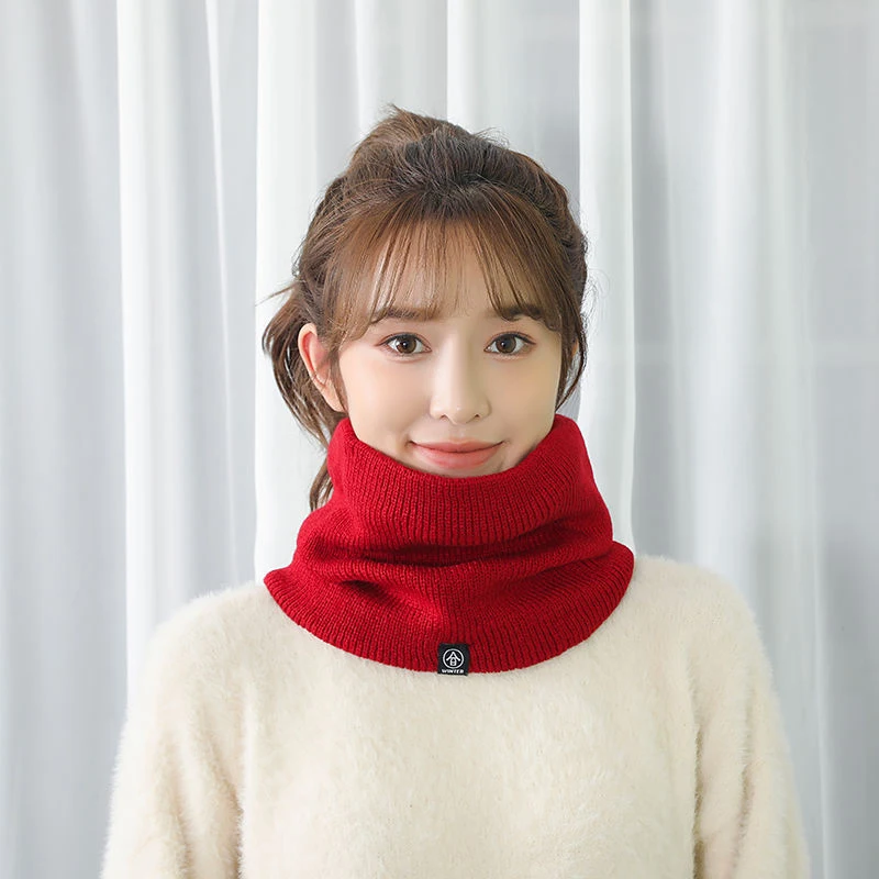 

Новый Зимний шарф для женщин и мужчин, однотонный вязаный воротник, толстые теплые бархатные кольца, шарфы высокого качества, универсальный...