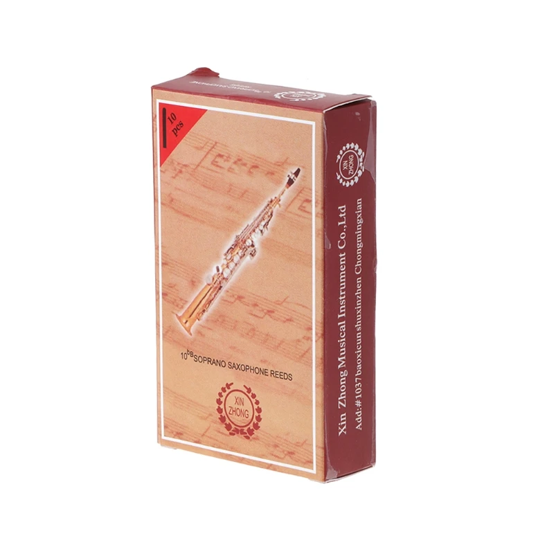 

BB Сопрано-саксофон, Язычковая Сила 2,5, бамбуковый саксофон, деревообрабатывающий инструмент, 10 шт.