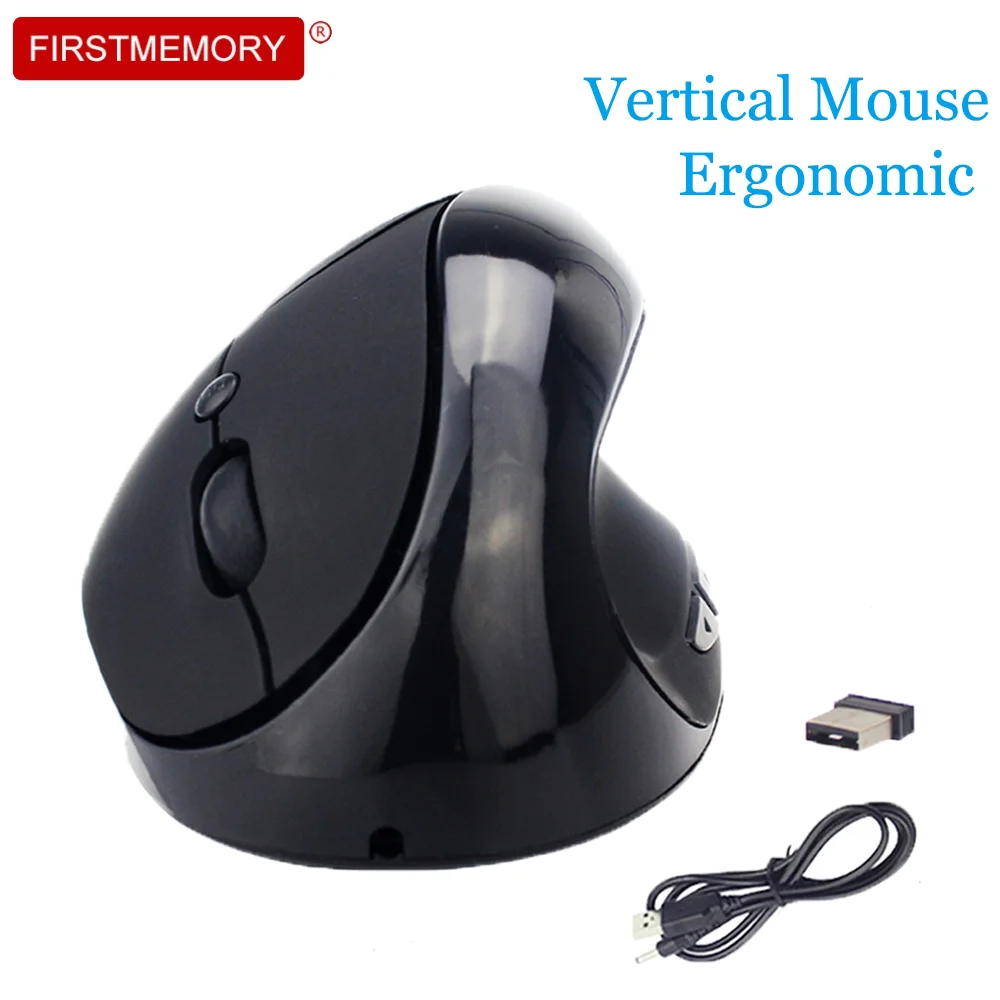 

USB Ergonomic Vertical Mouse 2.4Ghz Optical Rechargeable Mause 1600DPI Wireless Gaming Mouse Office Computer Mice For Laptop PC