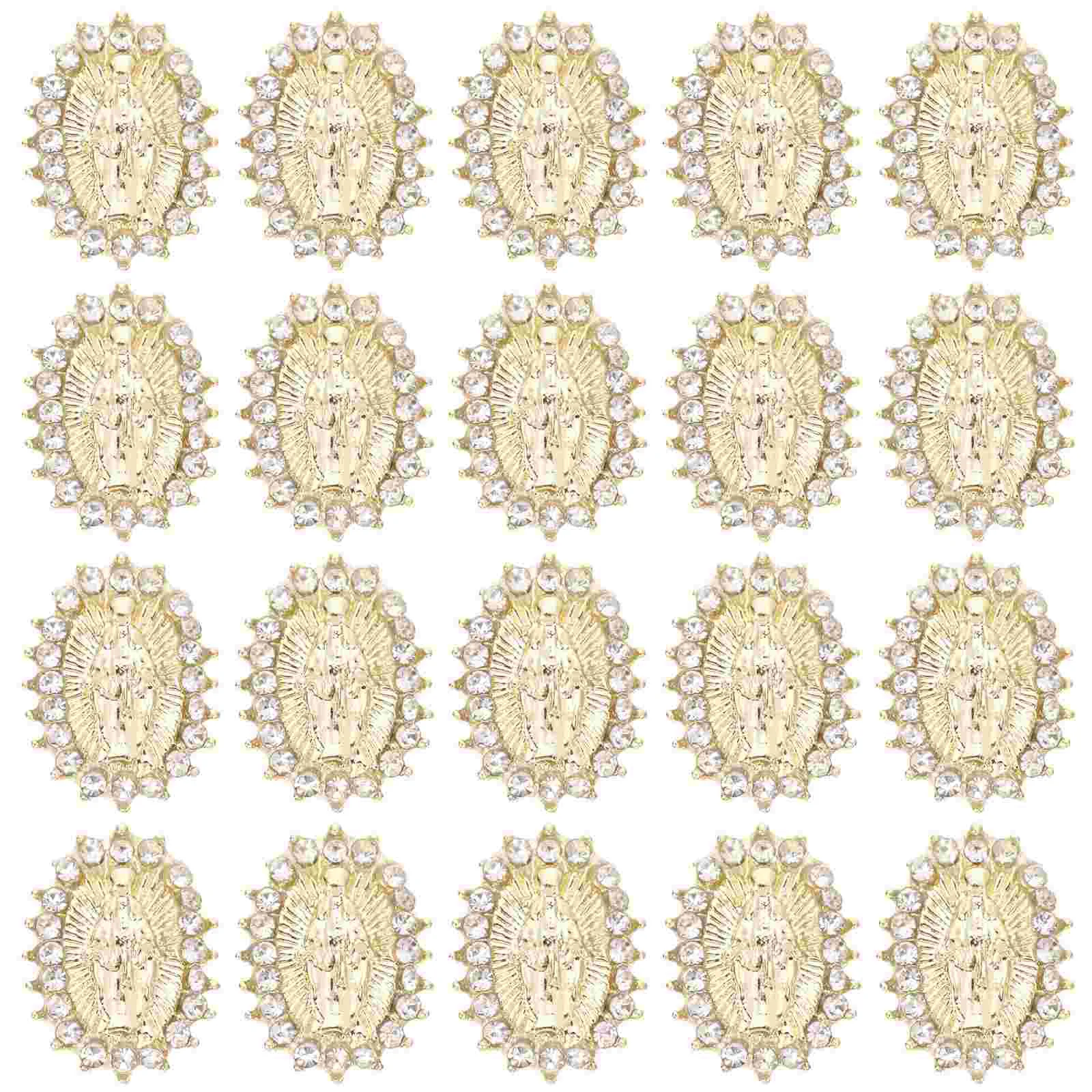 

20 Pcs Nail Diamond Jewelry Supplies Pearl Trim Charms Delicate Stickers Accessories Manicure Decors