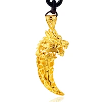 2019 new aeeival vietnam alluvial gold wolf tooth necklace ambition pendant necklace mens jewelry