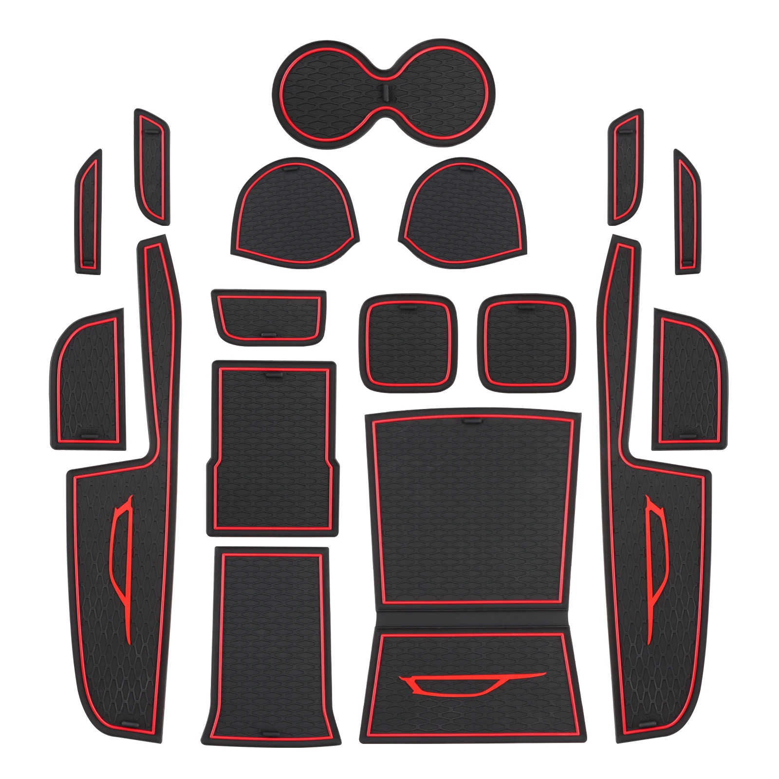 

Коврик для двери автомобиля для Suzuki Vitara 2016 2017 2018 2020 2021 2022 2023, накладка на дверной слот для автомобиля, подстаканник, подушка, нескользящая