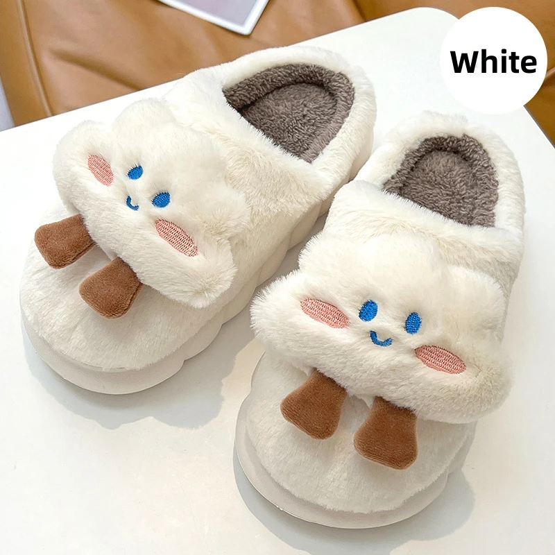 Women Slipper for Woman Home Slippers Indoor Shoes Fluffy Furry Plush Fleece Lined Warm Soft Comfort Leopard Print Slipper