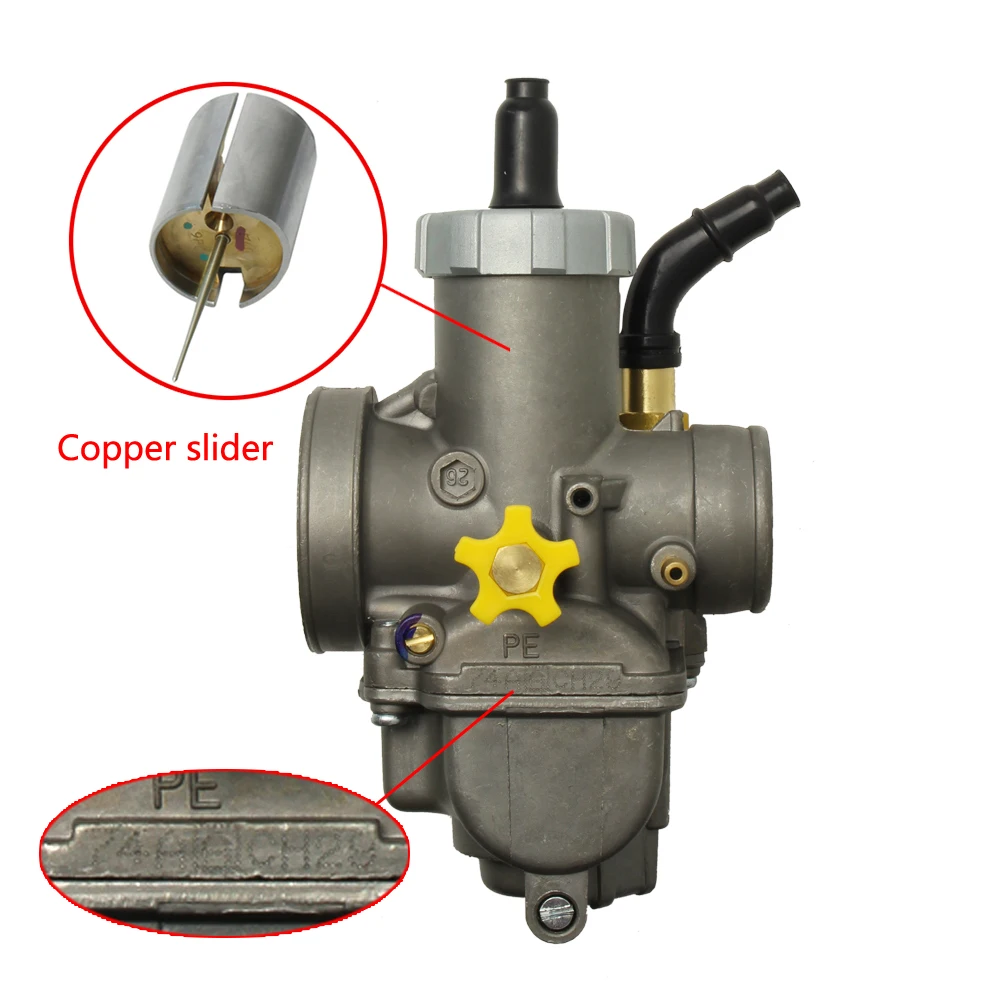 Фото Карбюратор PE30 фланцевый гоночный для 75-400cc 2/4T NSR150 GY6 Apollo, для питбайков, квадроциклов, скутеров, внедорожных мотоциклов, мини-байков №3