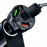 usb charger 3 0 car cigarette lighter 3 ports 12v usb car charger charge for samsung huawei xiaomi iphone car charger