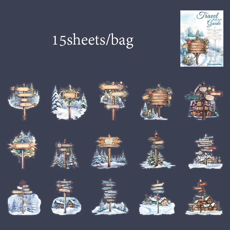 

Mr Paper, наклейки для путешествий "Руководство по путешествиям", 6 стилей