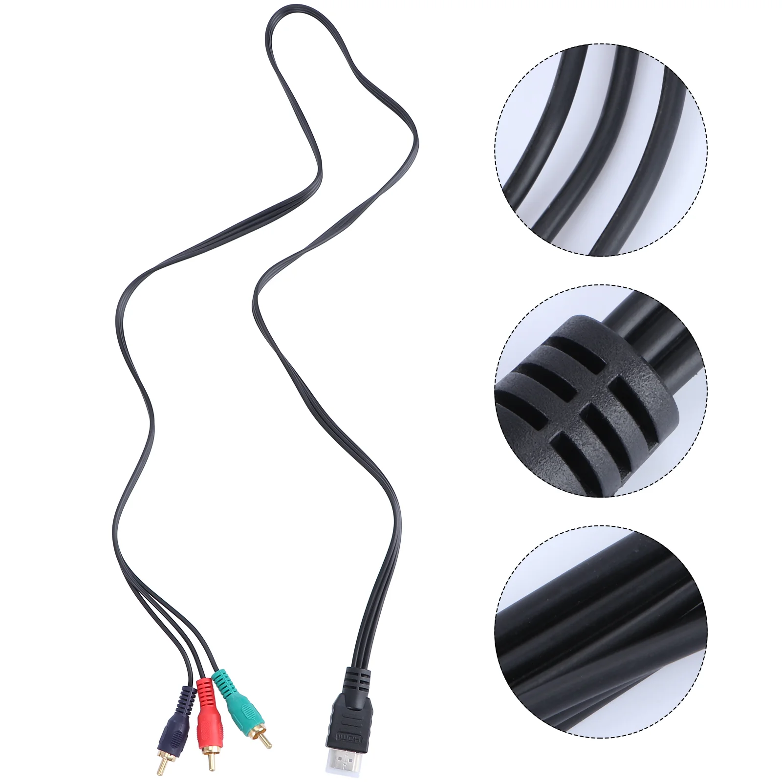 

1m 3ft to 3-RCA Male Audio Video Component Convert Cable For HDTV 1080P