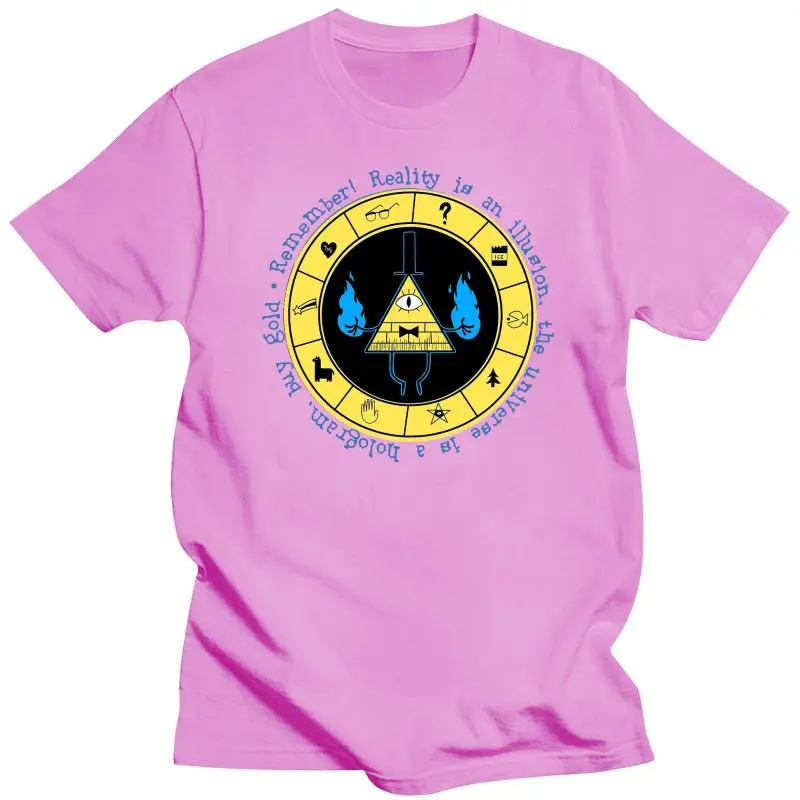2021 Neu Gravity Fall Bill Cipher Zodiac Wheel Logo T-Shirt S-3XL Cool Casual Tee Shirt |