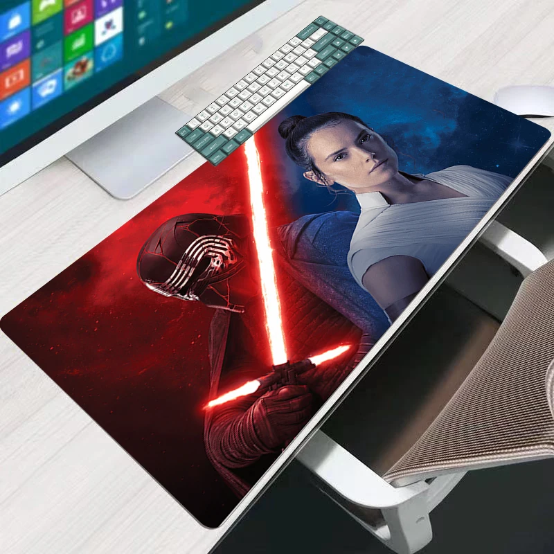 

Gaming Mouse Pad Star Wars Rey Anti-skid Waterproof Laptop Mousepad 900x400 Computer Offices Game Mats Pc Accessories Desk Mat