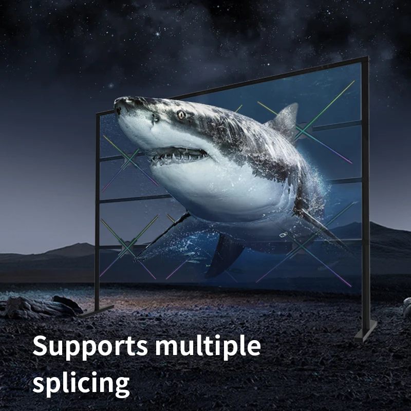 

Holographic Advertising Machine Multiple Splicing 3D Aerial Projection Outdoor Imaging Large Size LED Neon Lights WIFI Control