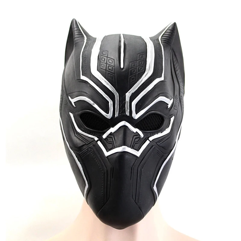 Лидер продаж черная маска пантеры из фильма шлем для косплея мягкая латексная