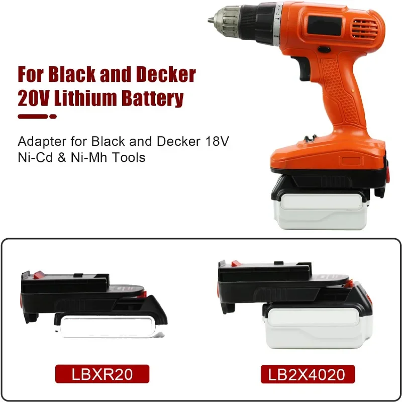 HPA1820 Converter Adapter for Black Decker Stanley Porter Cable 20V Battery NiCad NiMh Power Tool HPB18