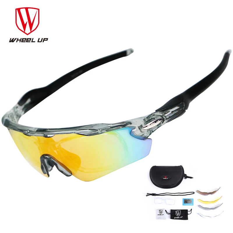 

Велосипедные солнцезащитные очки унисекс, поляризационные очки с 5 линзами, оправа для близорукости, ветрозащитные, для спорта на открытом ...