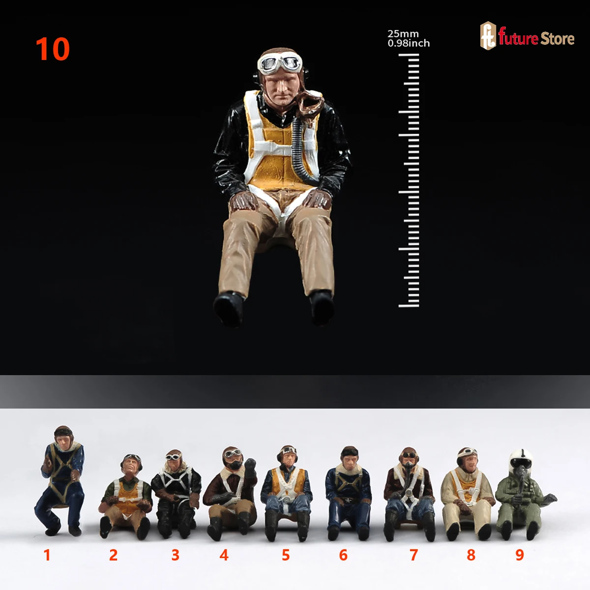 

DIY 1/48 фигурка пилота с рисунком муравья, миниатюрная креативная фотография, украшение для дома, модель самолета, подходящая модель