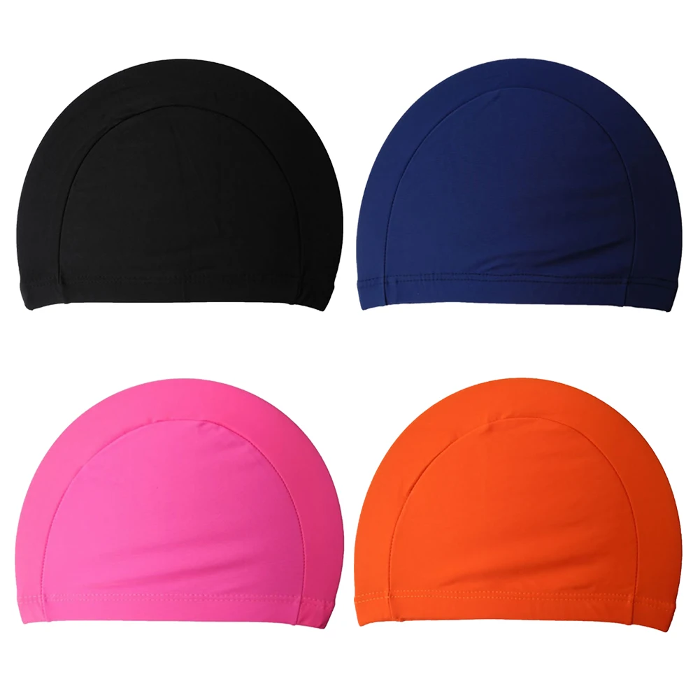 

Unisex Fashion Elastic Swimming Caps Stretchable Comfortable Ear Hair Protection Summer Swimming Pool Bathing Hat for Women Men