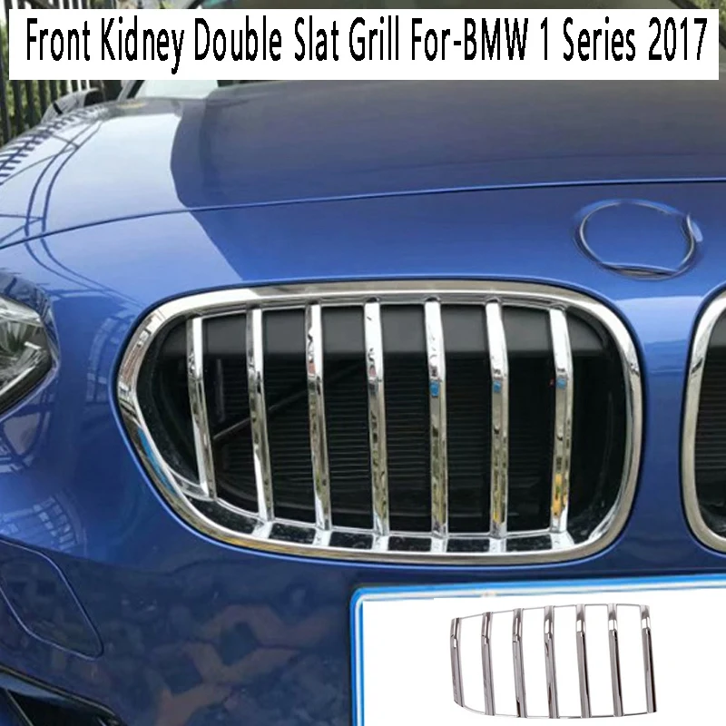 

2Pcs Car Style Front Kidney Double Slat Grill Grille For-BMW 1 Series 2017