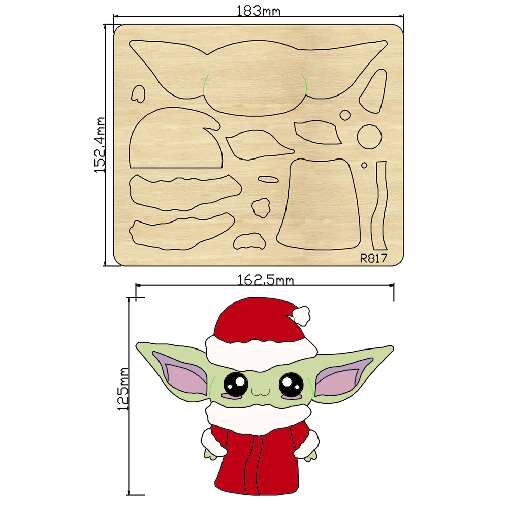 Новые деревянные высекальные штампы Alien созданий для скрапбукинга сделай сам