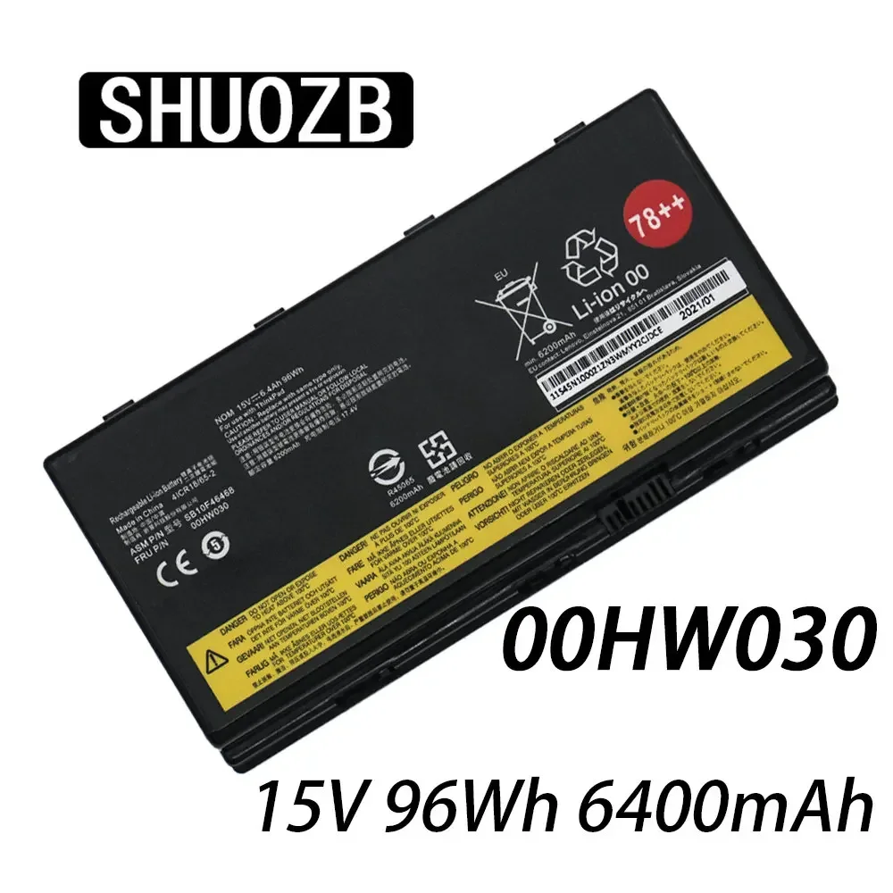 SHUOZB аккумулятор для ноутбука Lenovo ThinkPad P70 P71 P72 00HW030 01AV451 SB10F46468 20ER003QGE 20HK0003GE 15 В 96 Втч